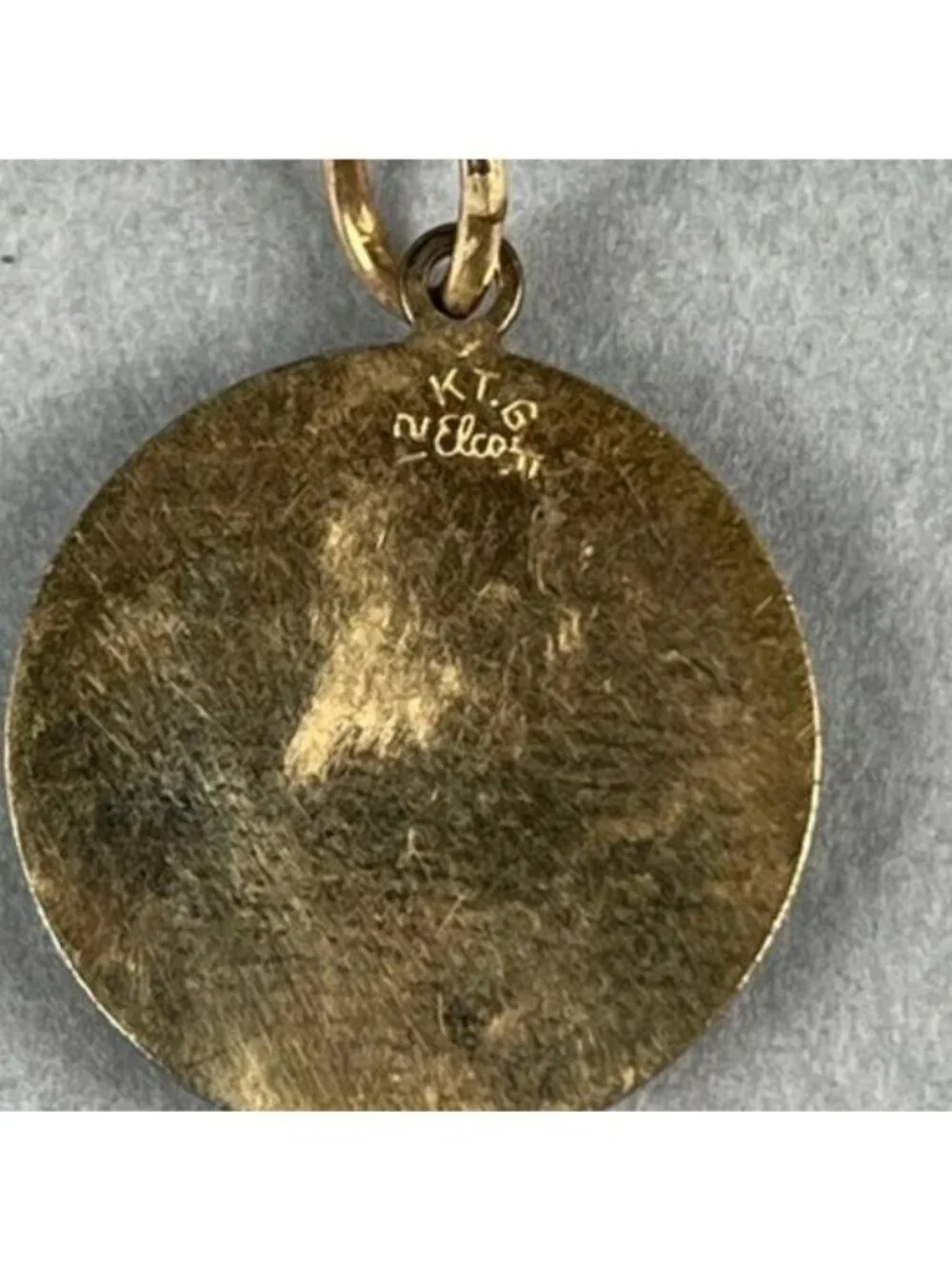 Vintage Seattle Girls Athletic League Medal 12K Gold Filled Sterling Chain Charm